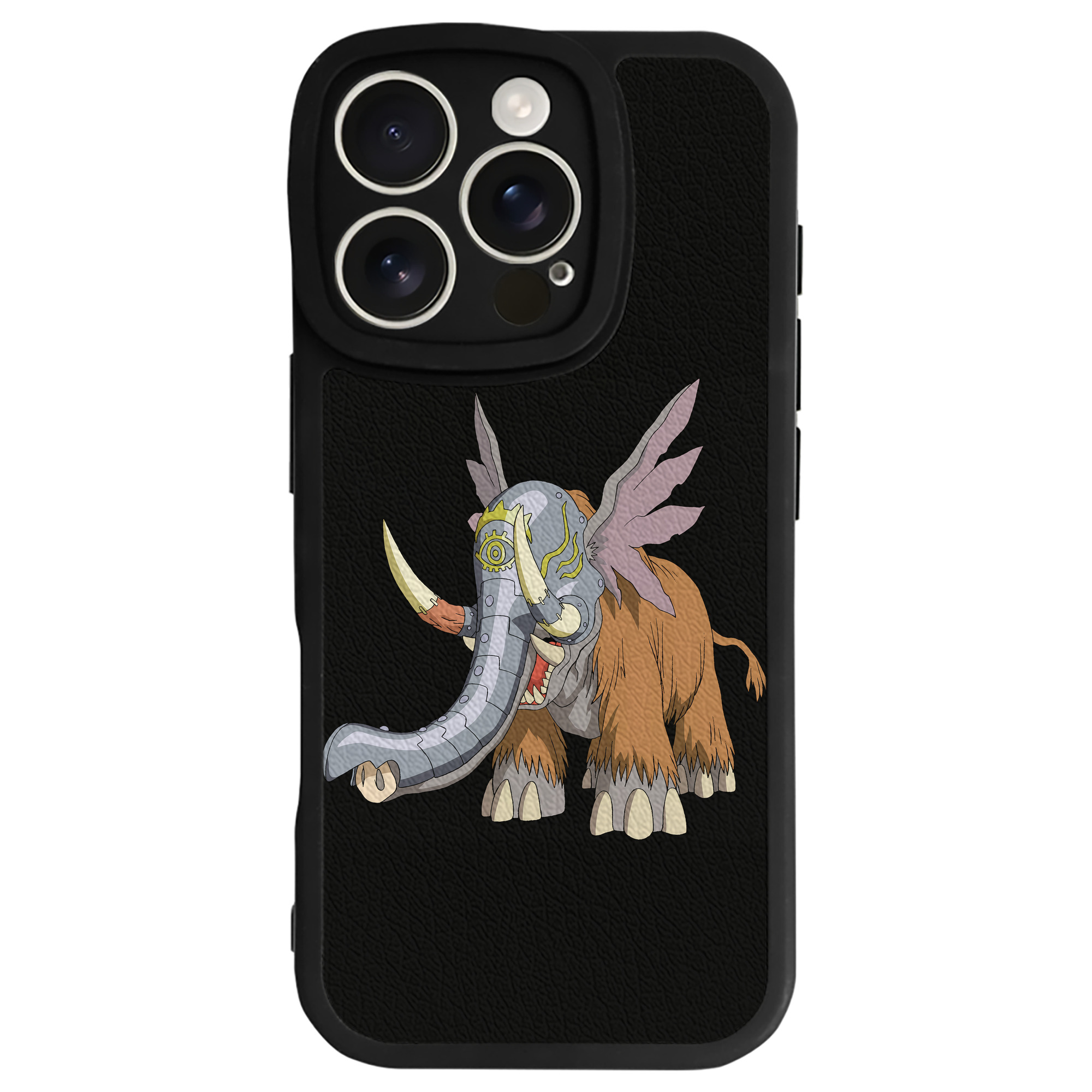 （画像用） Digimon デジタルモンスター/デジモン 【iPhone 16シリーズ対応】シリコンスマホケース（レザー調） 材質：シリコン